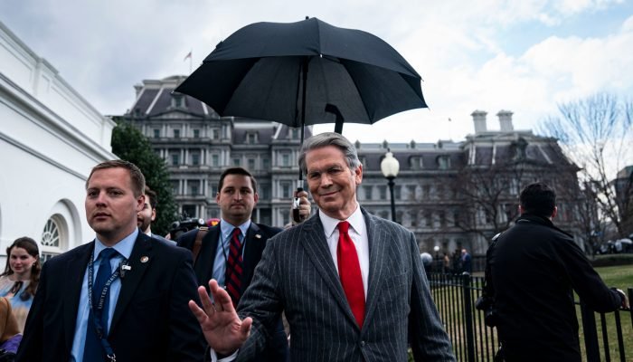 Scott Bessent na Casa Branca, em Washington. Fotógrafo: Al Drago/Bloomberg.